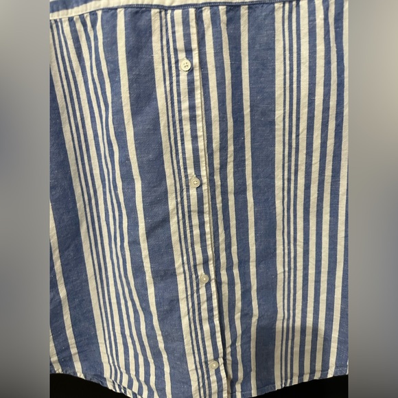 Madewell Courier Button-Back Shirt in Hinsdale Stripe - Picture 8 of 13